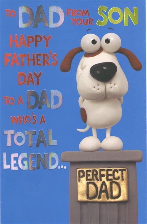 To Dad From Son Happy Fathers Day Card Cards Love Kates
