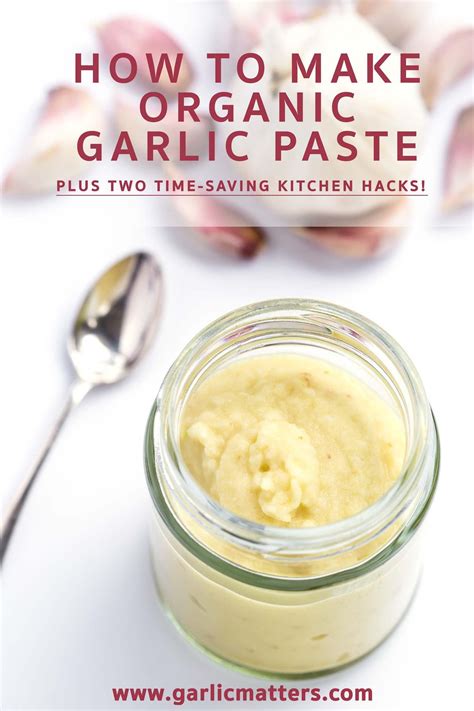 HOW TO MAKE GARLIC PASTE AT HOME GARLIC MATTERS Recipe Garlic