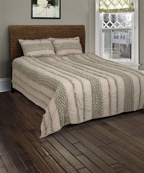 Love This Taupe And Gray Georgette Quilt Set By Rizzy Home On Zulily