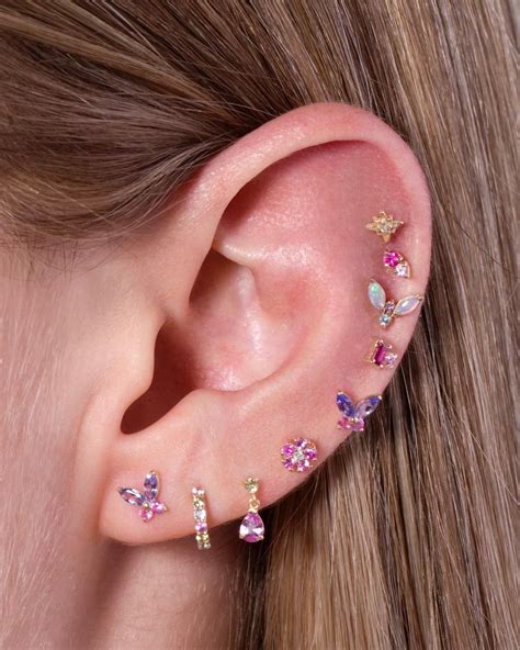 The Perfect Good Mood Ear Stack In Cool Ear Piercings Stone