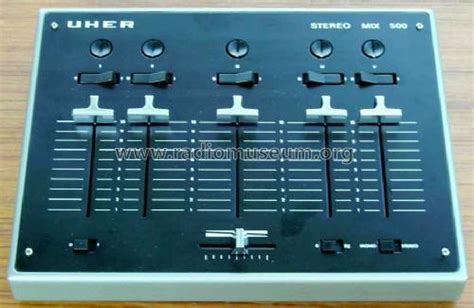 stereo mischpult mix bis 512401000 ampl mixer uher werke münchen