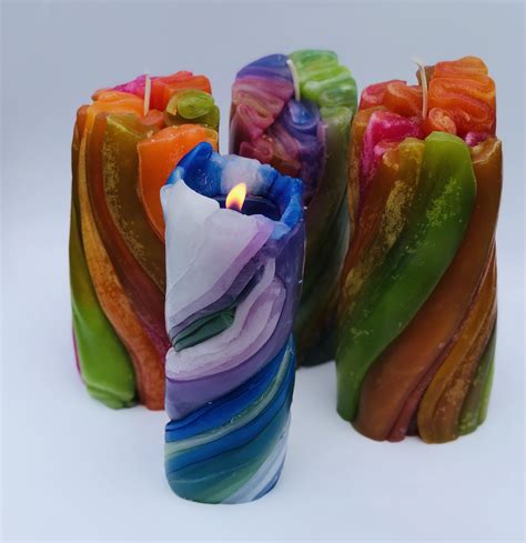 Fancy Candles Fancy Candles Colorful Candles Candle Carving