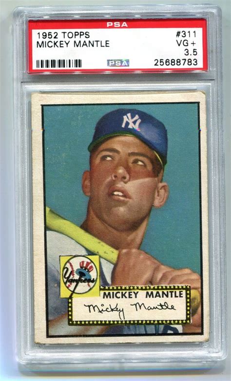 May 17, 2020 · so there you have it, the thirteen most valuable 1991 upper deck baseball cards. 1952 Topps Mickey Mantle #311 PSA 3.5 VG+ HOF YANKEES 25688783 | Old baseball cards, Mickey ...