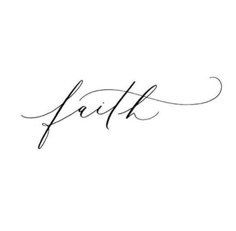 Faith Cursive Tattoo Fonts