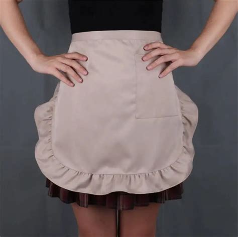 Aliexpress Com Buy Solid Color Waterproof Half Short Waist Apron