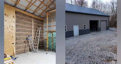Any ideas on how to insulate walls and a ceiling? Pole Barn Insulation Job - Project by Ken at Menards®