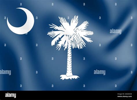 3d Flag Of South Carolina Usa 3d Illustration Stock Photo Alamy