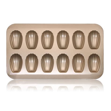 Stainless Steel Cake Mould Muffin Madeleine Pan 12 Cavity Baking Pans