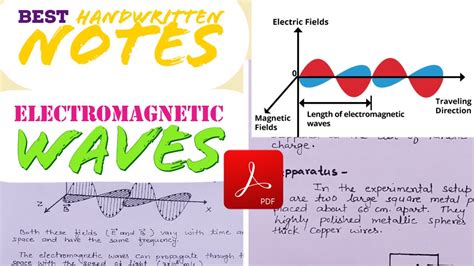 Physics Class Chapter Electromagnetic Waves Best Handwritten Notes CBSE Wallah YouTube