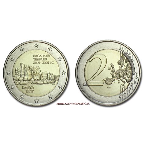Shop Moruzzi Numismatica Malta 2 Euro 2017 Fdc I Templi Di Hagar Qim