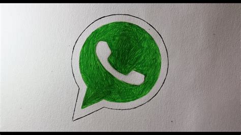 How To Draw The Whatsapp Logo Youtube