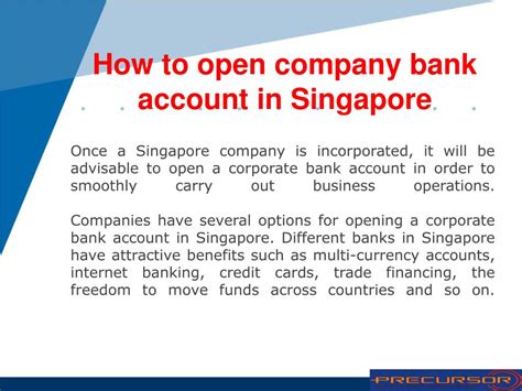 Ppt How To Open Company Bank Account In Singapore Powerpoint