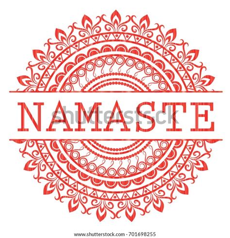 Indian Greeting Banner Namaste Stock Vector Royalty Free 701698255