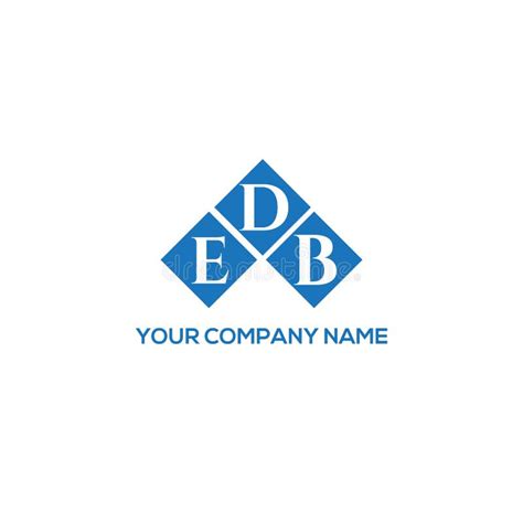 Edb Letter Logo Design On Black Background Edb Creative Initials