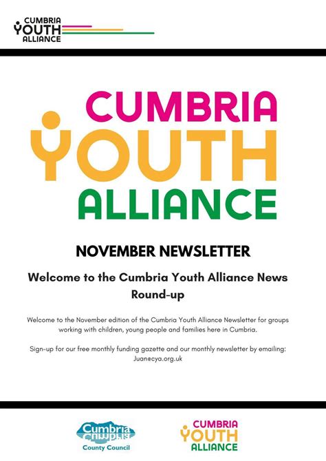 cumbria youth alliance november 2021 newsletter by cumbriayouthalliance issuu