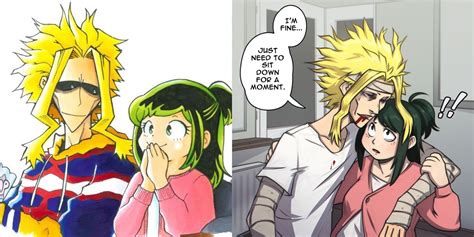 My Hero Academia 10 Pieces Of All Might And Inko Midoriya Fan Art That
