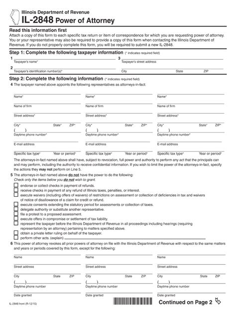 Form 2848 Fill Out And Sign Online Dochub