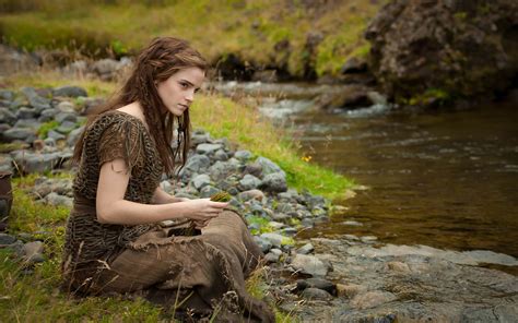 Wallpaper Forest Women Outdoors Nature Brunette Actress River Emma Watson Wilderness