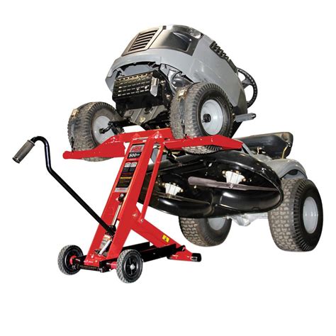 Mojack Lawn Mower Lift 500lb Multi Level Brake Front Load Adjustable