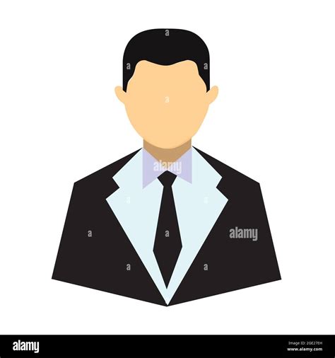 Businessman Icon User Vector Icon Of Man In Business Suit And Tie