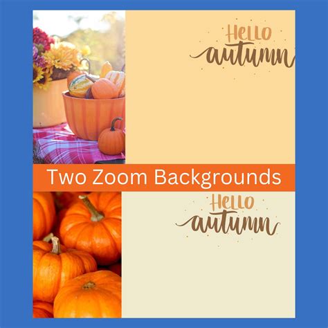 Fall Autumn Zoom Background Digital Virtual Background For Etsy In