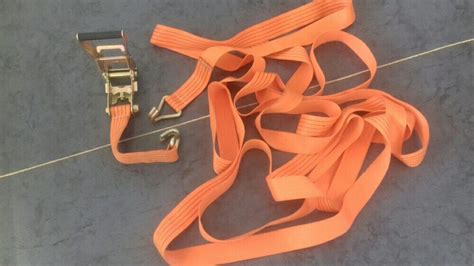 red 50 mm ratchet lashing belt with double j hook rs 238 piece vighnahar enterprises id
