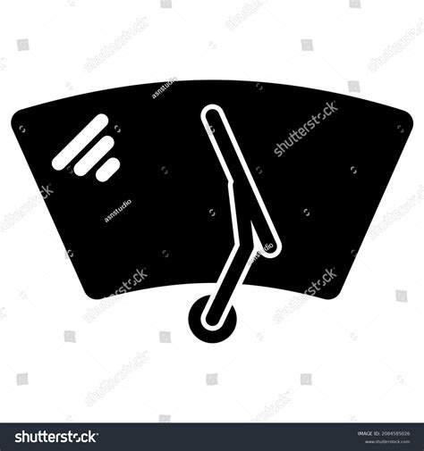 Car Windscreen Wiper Icon Trendy Silhouette Stock Vector Royalty Free