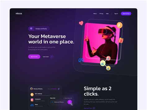 Metaverse Website Concept By Anthony On Dribbble