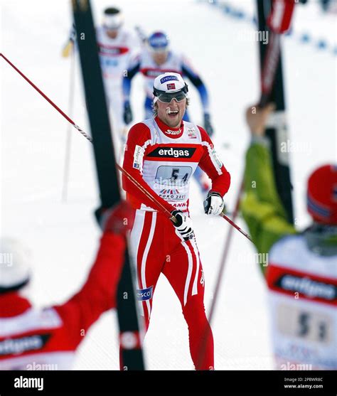 Petter Northug Of Norway Reacts After Finishing In The Mens 4 X 10