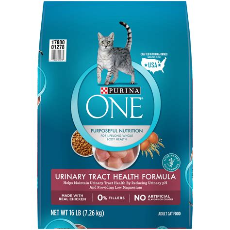 This urinary cat food features real chicken and other high quality ingredients you can trust, while the delicious taste and tender texture help to keep your cat engaged during feedings. UPC 017800012782 - Purina ONE Special Care Urinary Tract ...