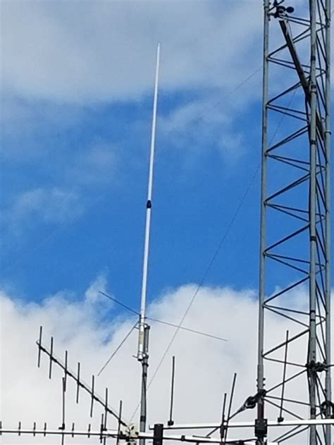 Dual Band Vertical Base Antenna Uhf Vhf High Gain Fiberglass For Ham