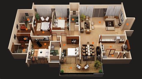 4 Bedroom Apartmenthouse Plans Futura Home Decorating