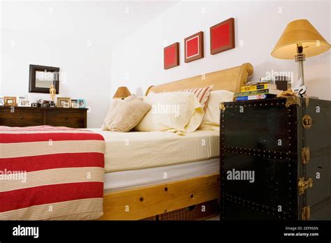 Interiors Of A Bedroom Stock Photo Alamy