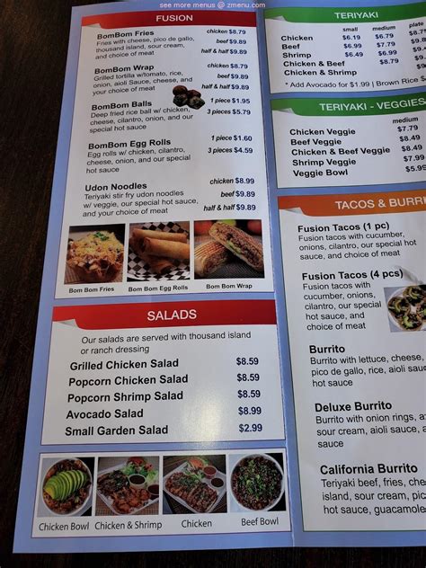 Online Menu Of Bom Bom Grill Restaurant Bellflower California 90706