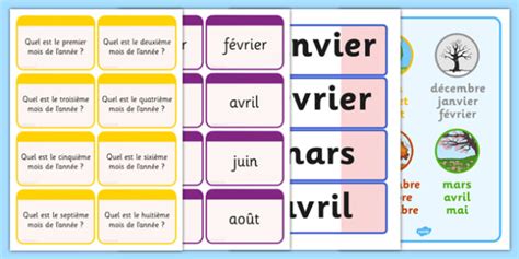 Months Of The Year Pack French Teacher Made