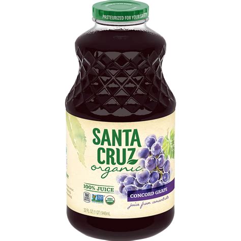 Santa Cruz Organic Concord Grape Juice Smartlabel