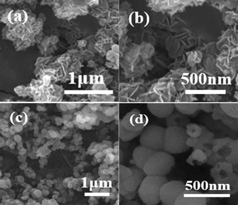 a, b SEM images of MgO products at a heating rate of 5 °C min⁻¹. c, d ...