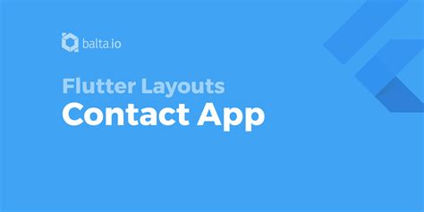 Here is some feedback about my courses from my students: Flutter Layouts - Contact App | balta.io
