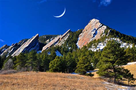 These days, boulder wears several hats: Majestic Flatirons of Boulder Colorado Photograph by John ...