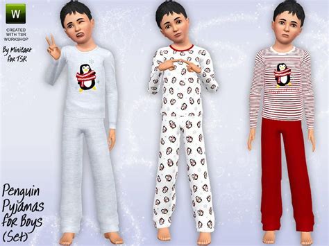 Minicarts Penguin Pyjamas For Boys Penguin Pajamas