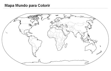 Mapa Mundi Para Colorir Mapa