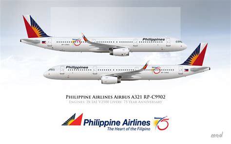 Philippine Airlines 75 Years Livery Airbus A321 Doodles Gallery
