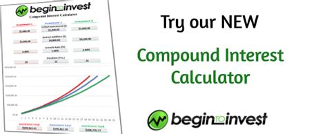 This page will show you how your money can grow over time with compound interest. Compound Interest Calculator - Begin To Invest