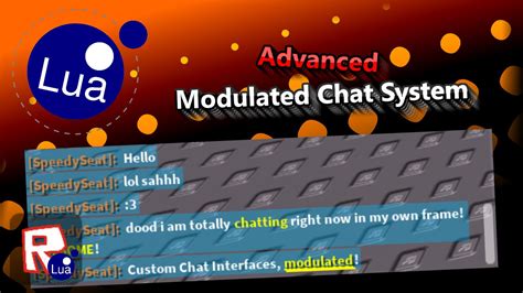 Fully Modulated Advanced ROBLOX Custom Chat System Tutorial - YouTube