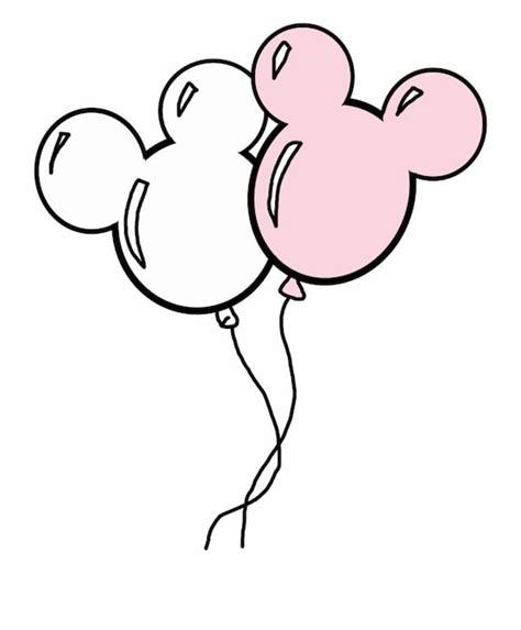 Mickey Mouse Ballon SVG Etsy