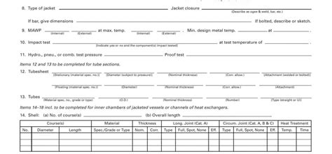 Asme U2 Partial Data Report Pdf Form Formspal