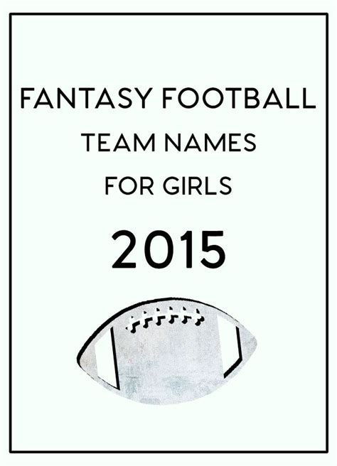 Fantasy Football Logos For Girls