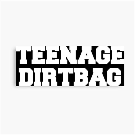 Teenage Dirtbag Canvas Prints Redbubble