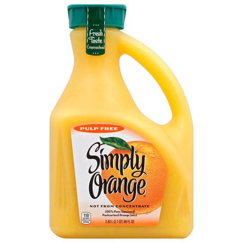 Simply Pulp Free 100% Orange Juice - Shop Juice at H-E-B