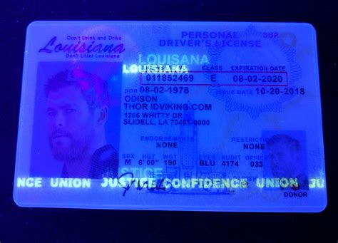 Louisiana La Drivers License Scannable Fake Id Idviking Best